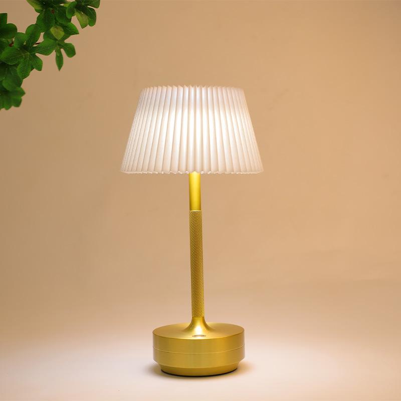 Pleated Touch-charge Pleated Night Light