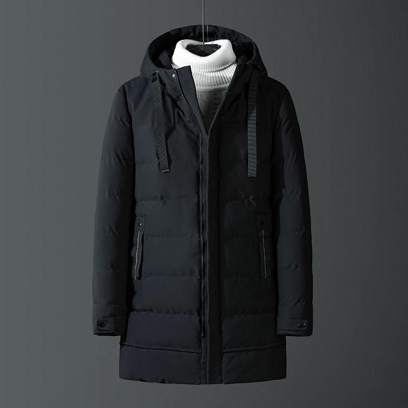 Men's New Large-size Mid-length Cotton-padded Coat