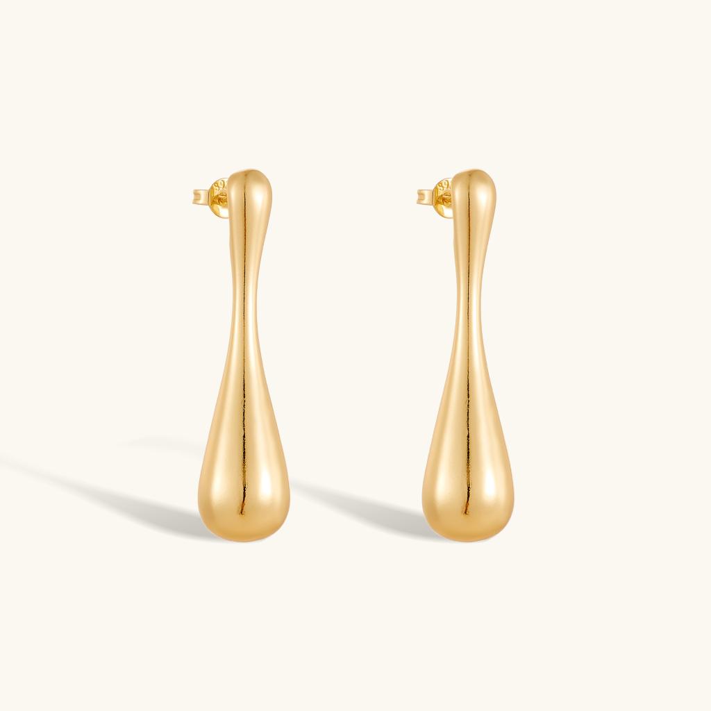 Vintage Waterdrop Dangle Earrings - Minimalist Lightweight Drop Earrings for Women Daily Wear Fas…