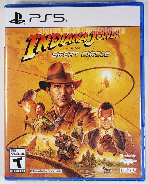 INDIANA JONES AND THE GREAT CIRCLE Brand New PS5 Game PlayStation 5 ESRB Release