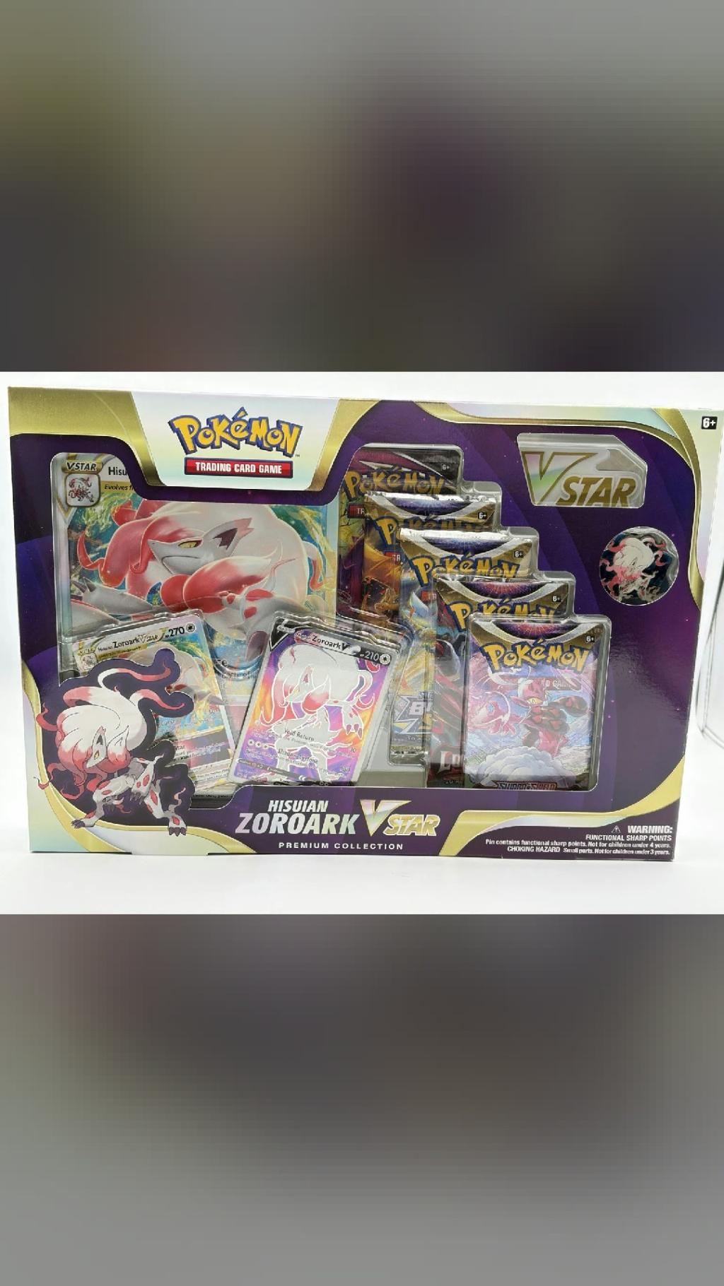 sealed and ready 🎴 Pokémon TCG Hisuian Zoroark VSTAR Premium…