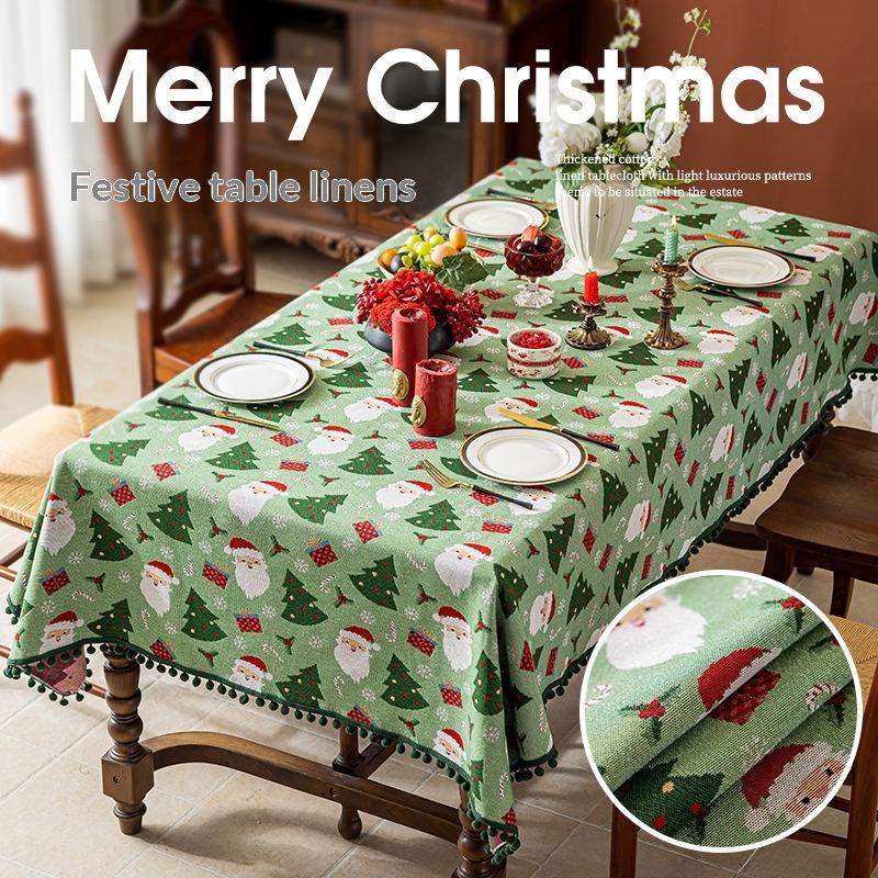 Christmas Tablecloth Rectangular Coffee Table
