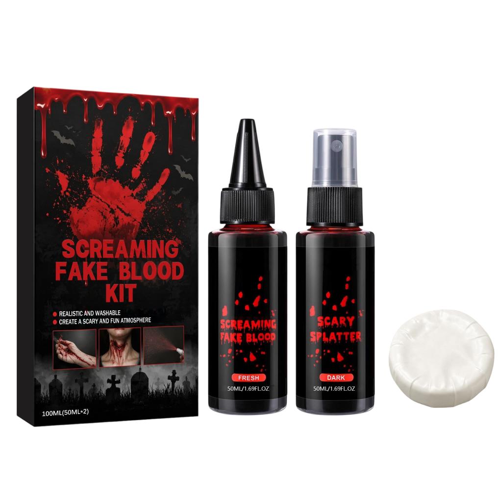 Halloween Simulation Blood Set 1 00ml  50ml X 2  1box
