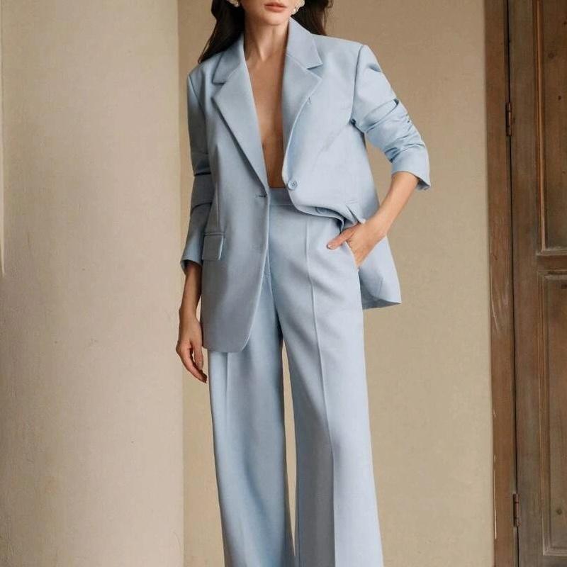 Women's Minimalist Solid-color Casual Set