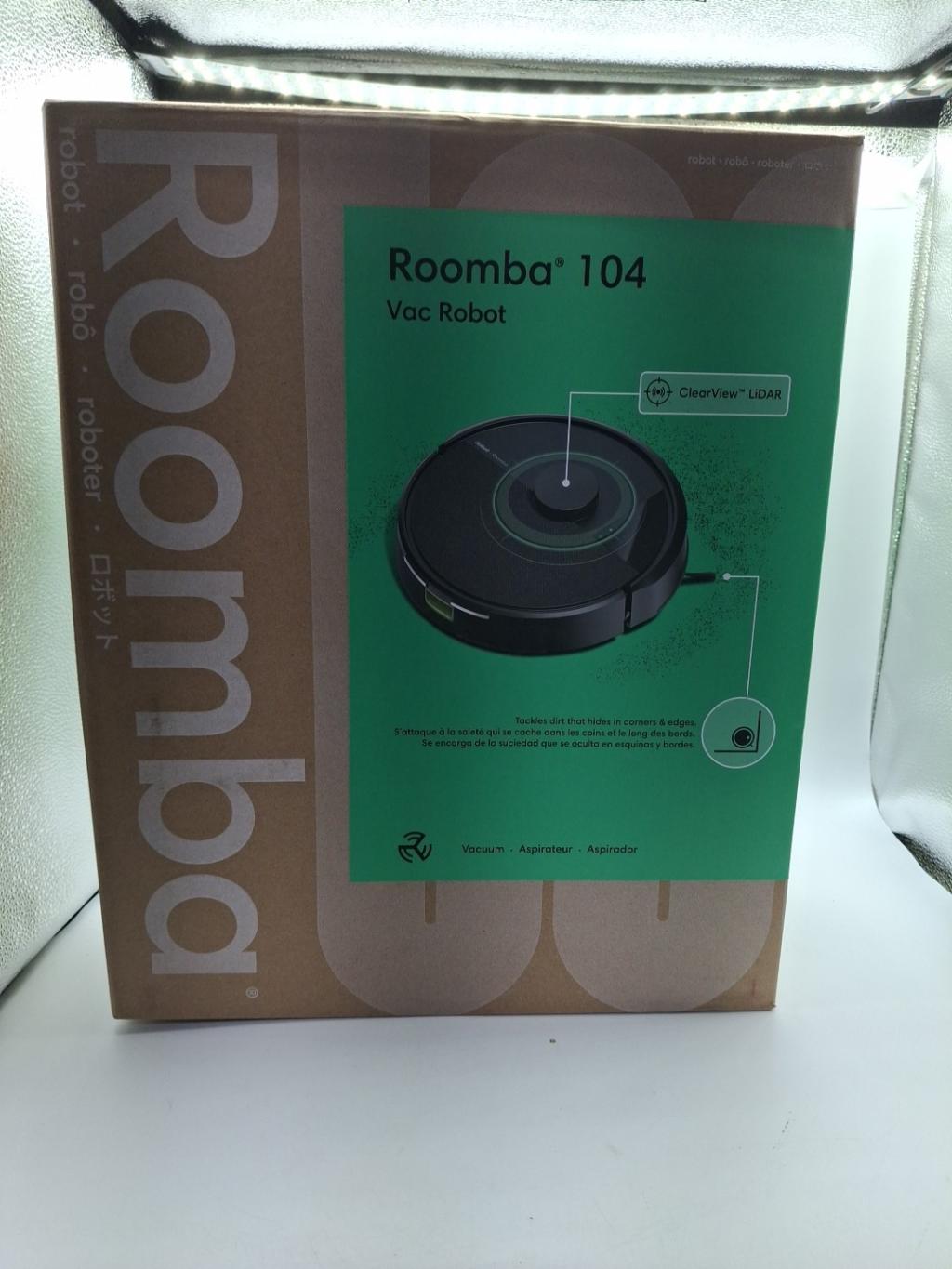 New iRobot Roomba 104 Vac Robot Vacuum Intense Power-Lifting Suction