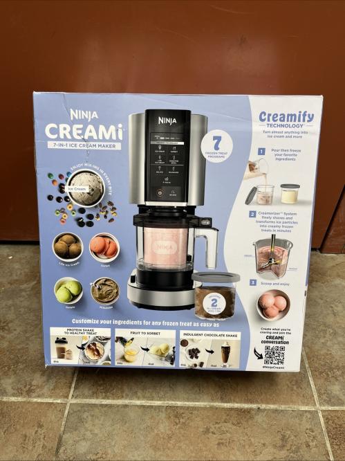 Ninja CREAMi 7-in-1 Ice Cream Maker, Ice Cream, Gelato and more, NC301