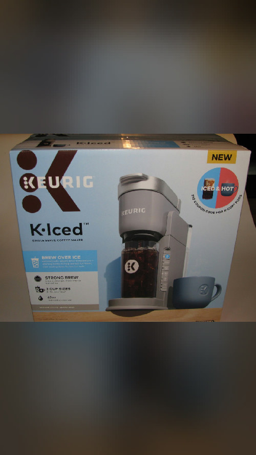 brand new, in stock Keurig K-Iced Single-Serve Coffee Maker, 42oz…