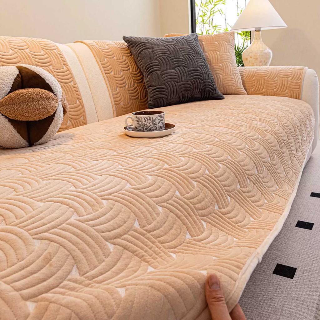 New Non-slip Milk-fleece Sofa Cushion
