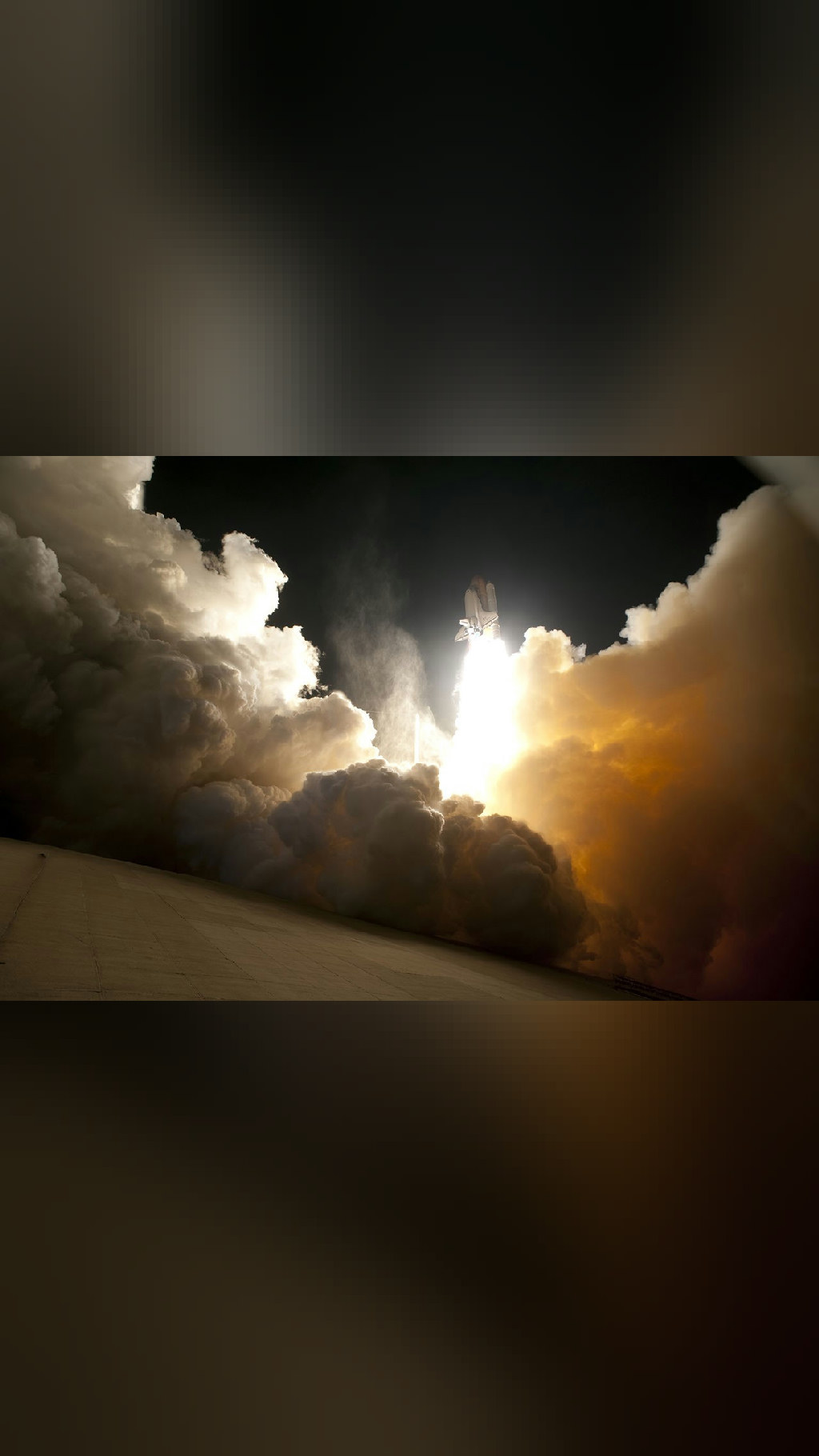 space never disappoints Night Launch of the Space Shuttle Endeavour…