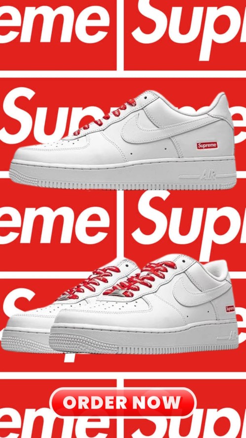 Supreme Air Force 1s Mens