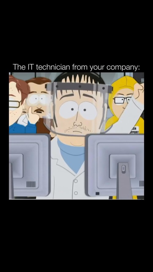 When I fix the computer at work