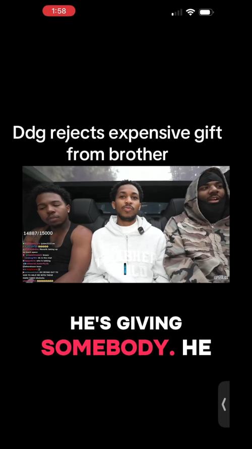Youtuber DDG rejects luxury car gift from brother because it’s a car note. Thoughts?