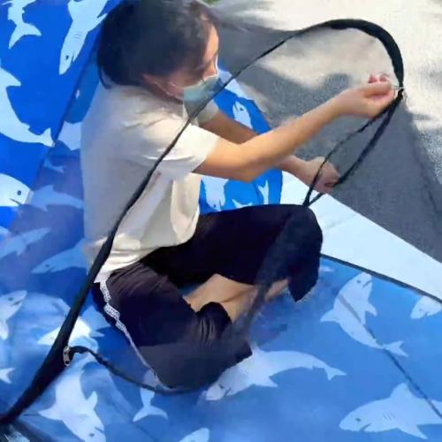 All-in-One Portable Outdoor Sunshade, Mosquito Net, And Nap Mat