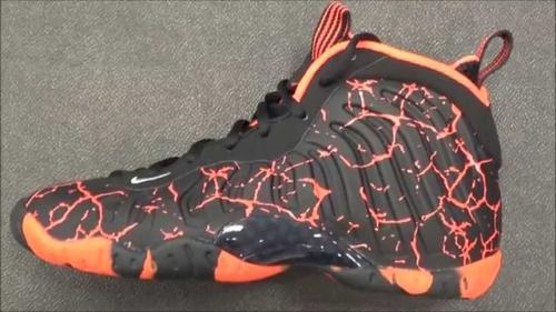 Nike Lil Posite 'Lava aka Magma”  Foamposite GS Shoe Review