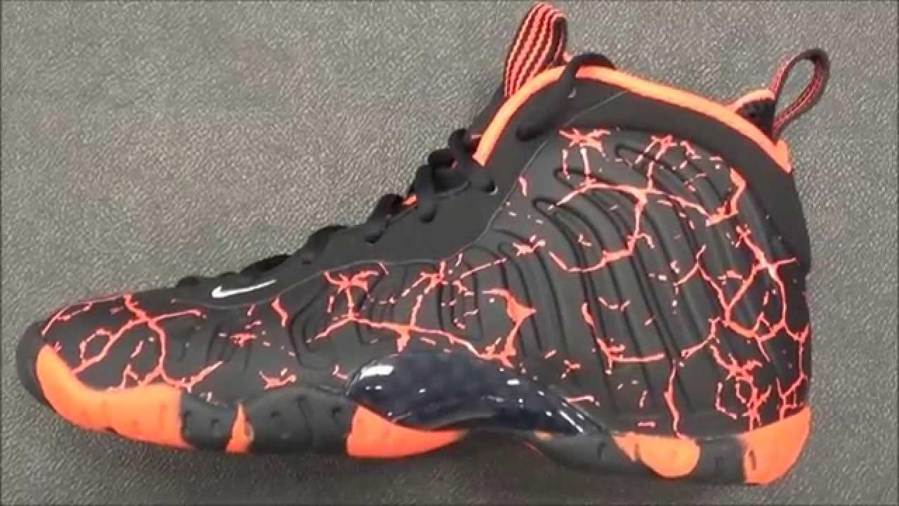 Nike Lil Posite 'Lava aka Magma”  Foamposite GS Shoe Review