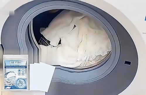 Jue-Fish Laundry Bubble Paper Cleansing And Stain Removal Concentrated Laundry Sheets Long-Lastin…