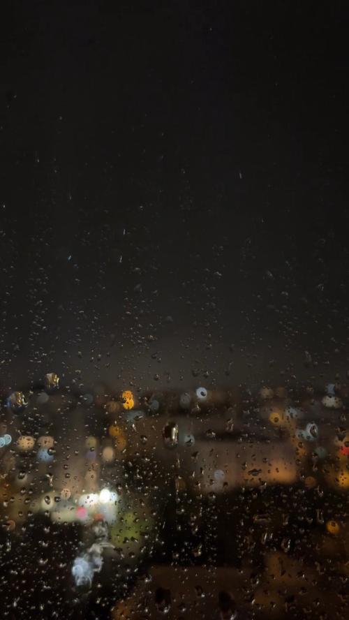rain on window